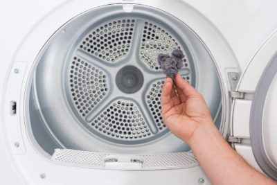 dust and dirt trapped after use of clothes dryer filter