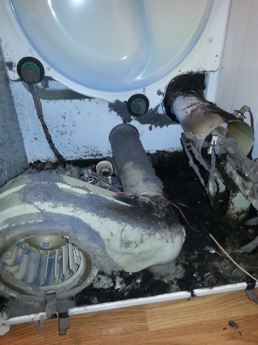 overheated dryer lack of air flow